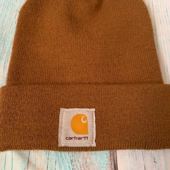 Brown unisex carhartt beanie - Picture 3 of 6